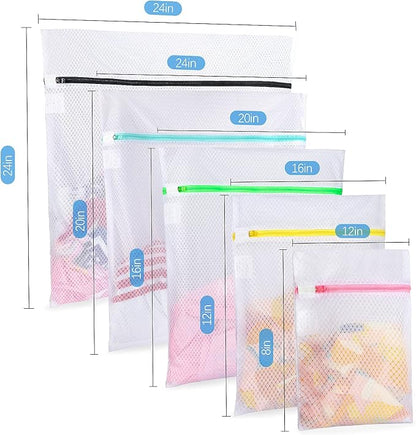 GOGOODA 5 Set Mesh Laundry Bags, Delicates Washing Bags | Multisize - Image 5