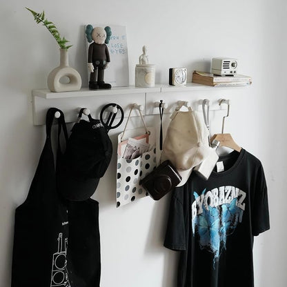 Entrance Coat Rack ，Coat Hooks, Wall-Mounted Wooden Hook Rack, Wall-Mounted - Image 5