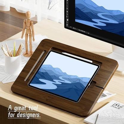 Bamboo Tablet Drawing Stand Tablet Holder - Image 2