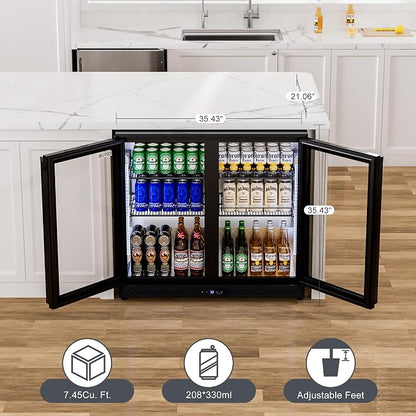 COTLIN 36" W Back Bar Cooler Beer Fridge Undercounter Refrigerator - Image 5