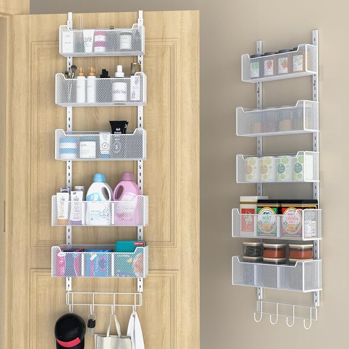 VyGrow Over The Door Organizer, Metal Door Organizer Hanging by VyGrow