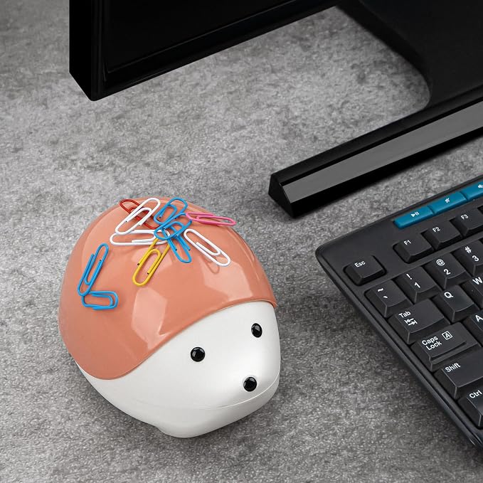 SHIDOW Hedgehog Magnetic Paper Clip Holder – Cute Desk Organizer - Image 4