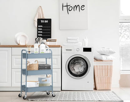 CAXXA 3-Tier Rolling Metal Storage Organizer - Image 9