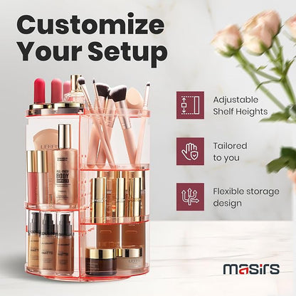 Masirs Rotating Makeup Organizer - Image 3