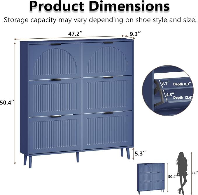 BORNOON Shoe Cabinet for Entryway - Image 2