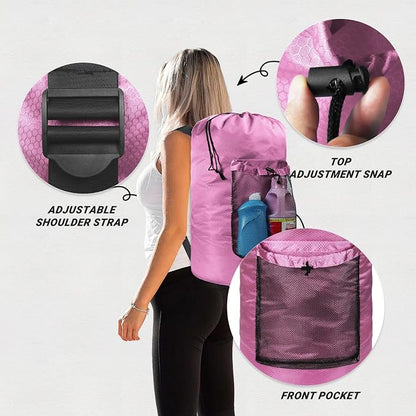 Laundry Bag with Shoulder Straps and Mesh Pocket Laundry Backpack Large - Image 3