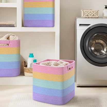 11 Inch Storage Cubes, 3 Pack Cube Storage Bins - Image 6