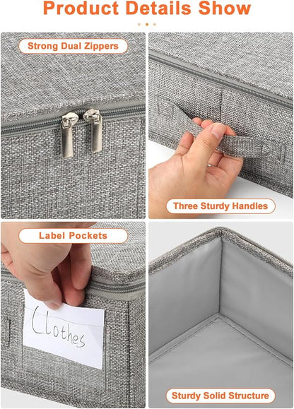 punemi Low Profile Under Bed Storage, 5 inches High Underbed Storage Containers - Image 6