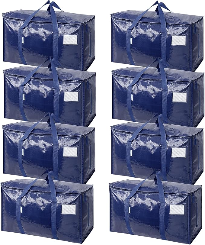 TICONN 8 Pack Extra Large Moving Bags Heavy Duty by TICONN