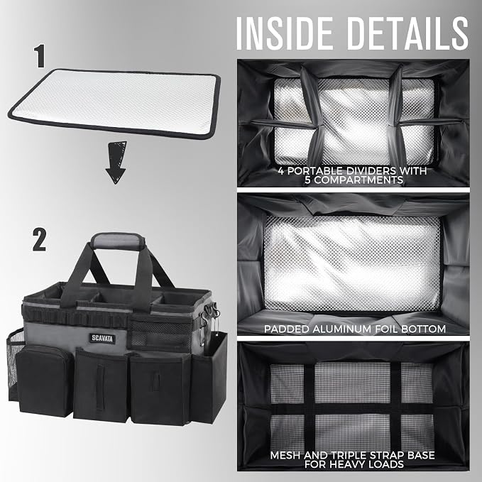 SCAVATA Wearable Cleaning Caddy Bag, Cleaning Caddy Supplies Organizer - Image 4