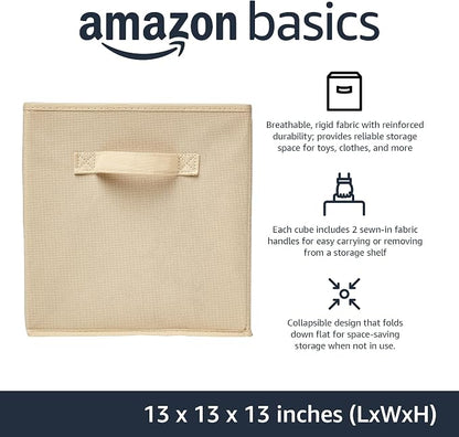 Amazon Basics Collapsible Fabric Storage Cube Bins Organizer - Image 2
