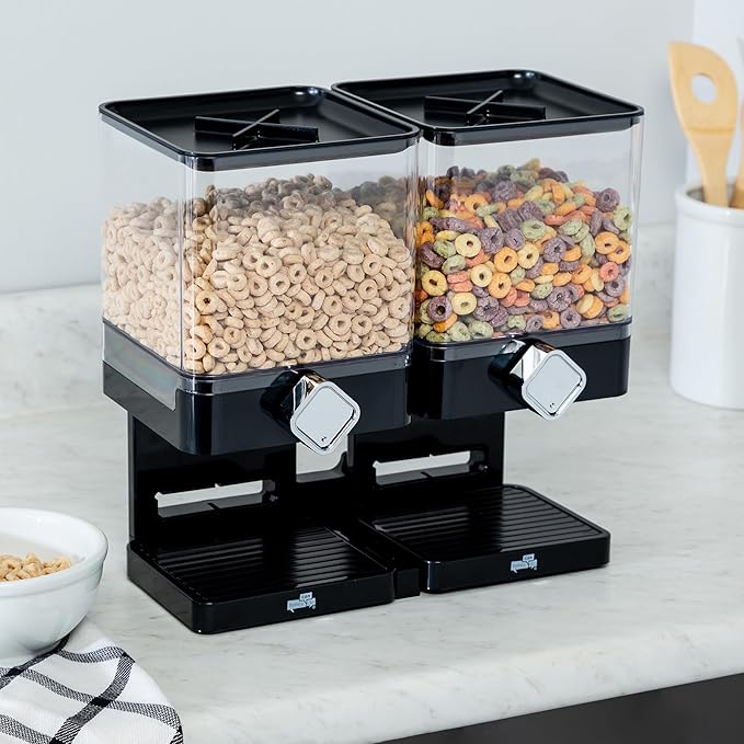 Honey-Can-Do Zevro Compact Dry Food Dispenser, Dual Control - Image 2