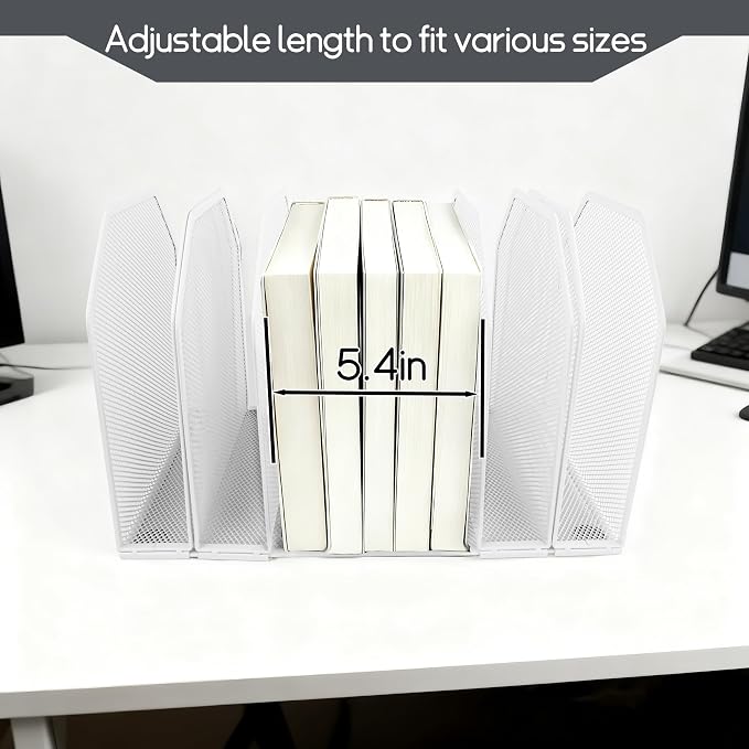 Adjustable Desk File Organizer, Detachable Office Folder Organizer, Compact - Image 3
