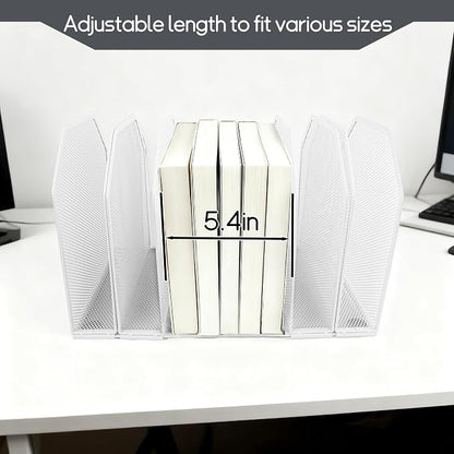 Adjustable Desk File Organizer, Detachable Office Folder Organizer, Compact - Image 3
