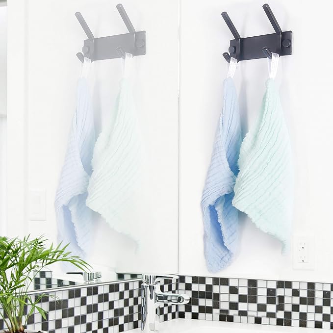 WEBI Coat Rack Wall Mounted, 2 Coat Hooks - Image 3