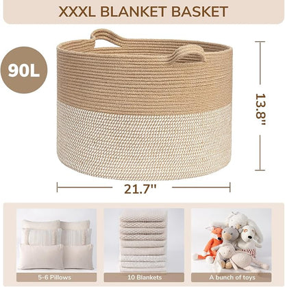 INDRESSME Extra Large Woven Baskets - Image 7