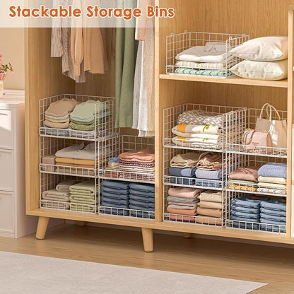 Yociyoga 8-Tier Stackable Closet Organizers and Storage Shelves, Foldable - Image 6