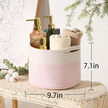 Small Basket for Organizing | Cube Shelf Closet Storage Baskets | 9.7×9.7×7.1” - Image 3