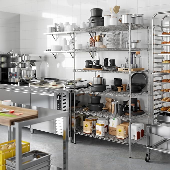 24" Deep x 42" Wide x 74" Height Wire Shelving Kit | 6-Tier | NSF Commercial - Image 5