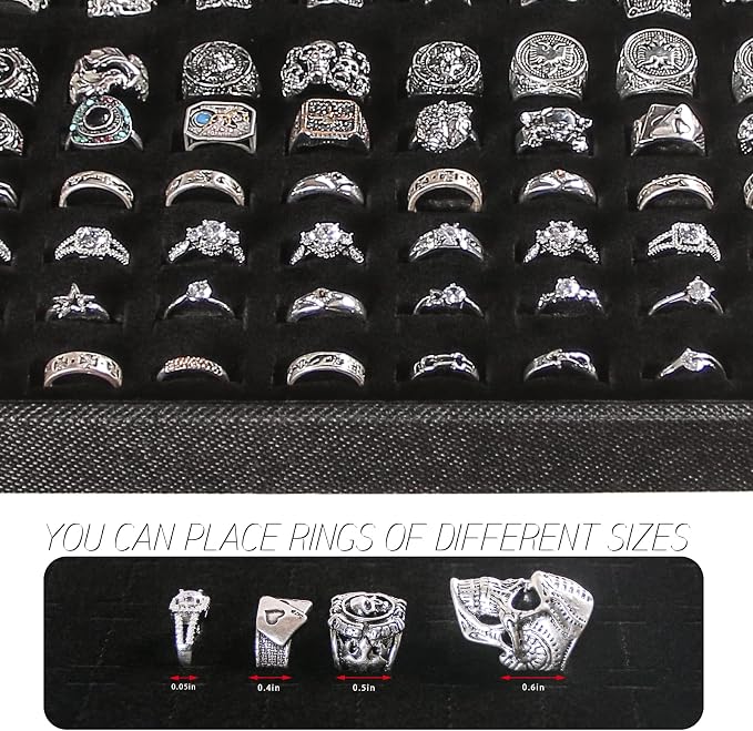 Julysky 2 PCS Stackable Ring Tray - Image 3
