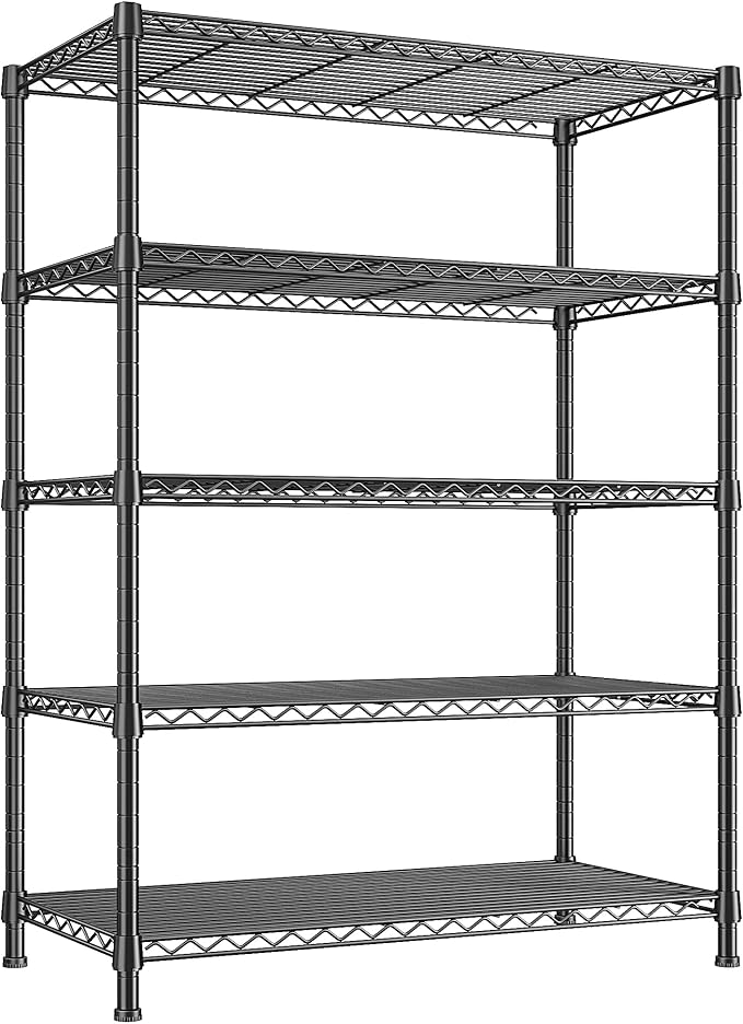 REIBII Storage Shelves 71" H Tall Wire Shelving Unit Sturdy Metal Shelves by REIBII