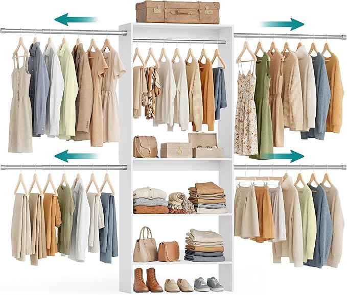 SONGMICS Closet System, Customizable Walk-In Closet Organizer System by Unknown