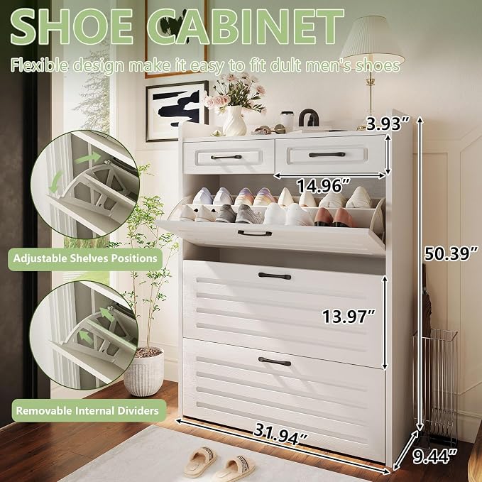 Shoe Cabinet Storage for Entryway - Image 2
