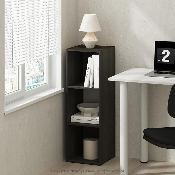 Furinno PELLI Book Shelf, 3-Cube Bookshelf, Cube Storage Organizer Bookcase by Furinno-FitsYourSpaceFitsYourBudget