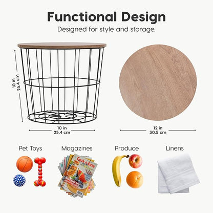 IRIS USA Round Wire Basket - Image 3