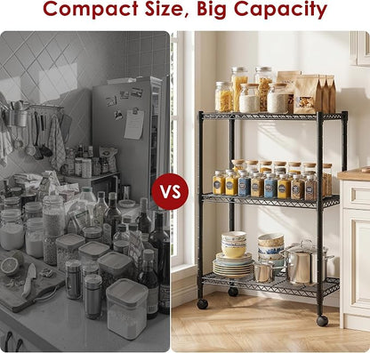 Simple Deluxe 3-Tier Heavy Duty Adjustable Storage Shelf - Image 7