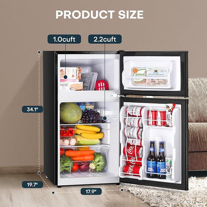 Upstreman 3.2 Cu.Ft Mini Fridge - Image 2