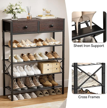 Shoe Rack for Entryway, 5 Tier Shoe Organizer - Image 6
