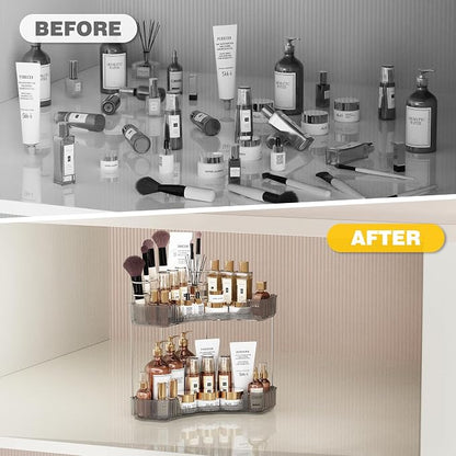 2-Tier Corner Bathroom Counter Organizer - Image 7