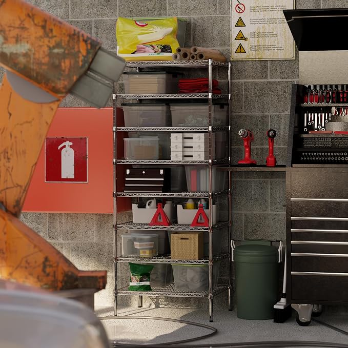 24" Deep x 30" Wide x 74" Height Wire Shelving Kit | 8-Tier | NSF Commercial - Image 7