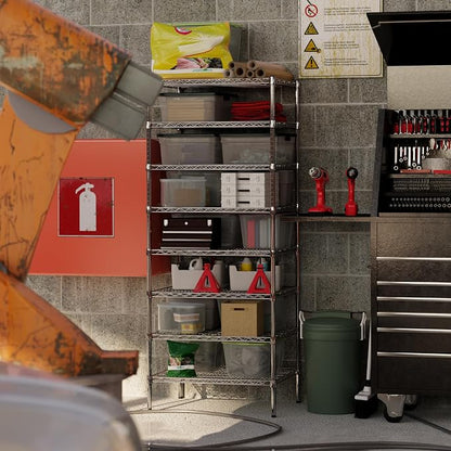 24" Deep x 30" Wide x 74" Height Wire Shelving Kit | 8-Tier | NSF Commercial - Image 7
