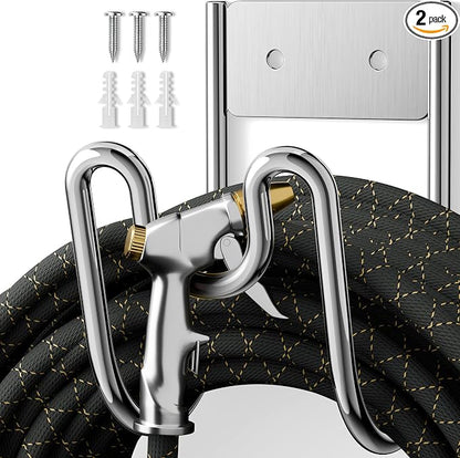 Garden Hose Holder Wall Mount by niffgaff