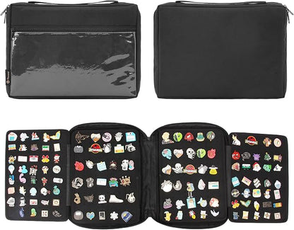Enamel Pin Display Pages Pin Carrying Case, Pins Collection Storage Organizer by PACMAXI