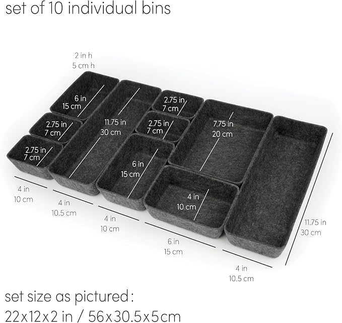 Three by Three Seattle Felt·Like·It! Felt Bins - Image 5