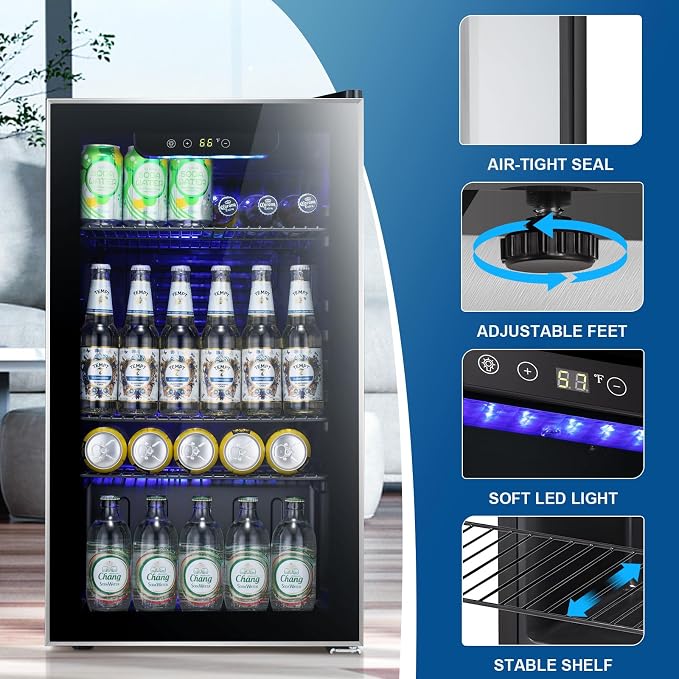 Antarctic Star Beverage Refrigerator -120 Can Mini Fridge - Image 5