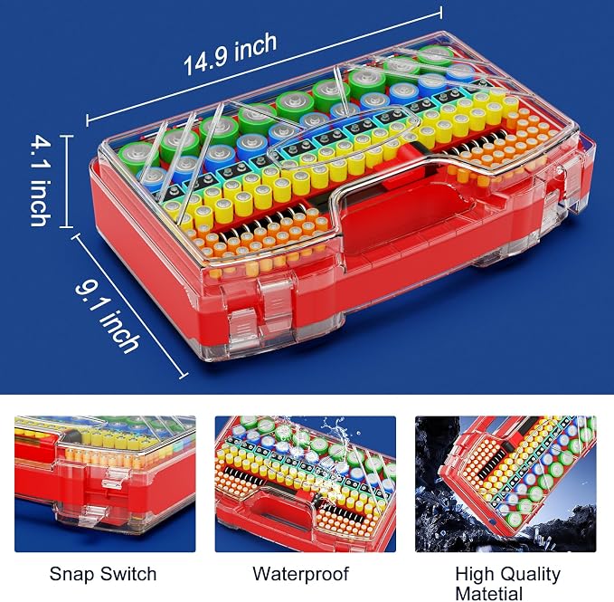 Battery Organizer Storage Holder Box Case - Image 5