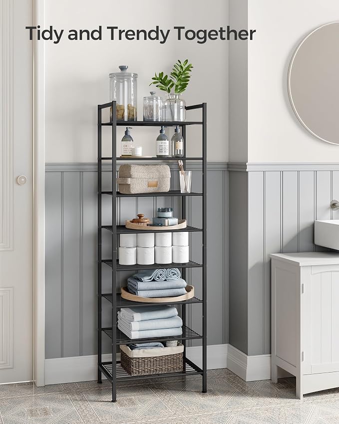 SONGMICS Metal Shoe Rack, Free Standing Shoe Organizer - Image 8