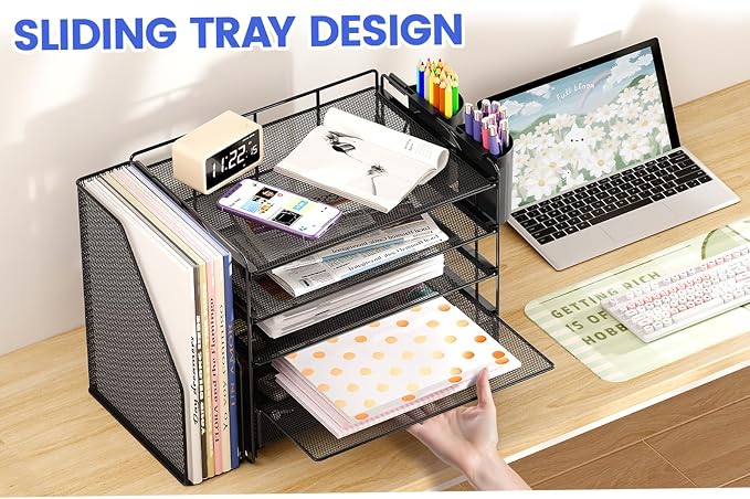 OPNICE Desk Organizer, 5-Tier Desktop File Organizer - Image 7