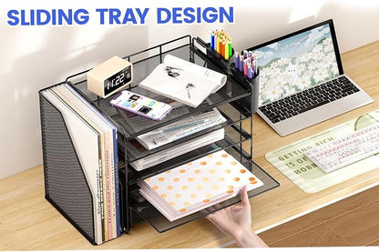 OPNICE Desk Organizer, 5-Tier Desktop File Organizer - Image 7