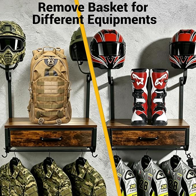 Motorcycle Helmet Holder Wall Mounted - Image 6