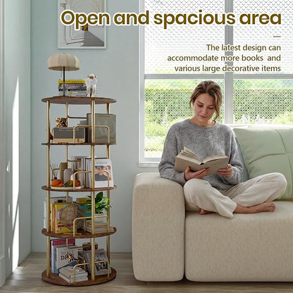 360° Rotating Bookshelf, Revolving Bookcase - Image 3