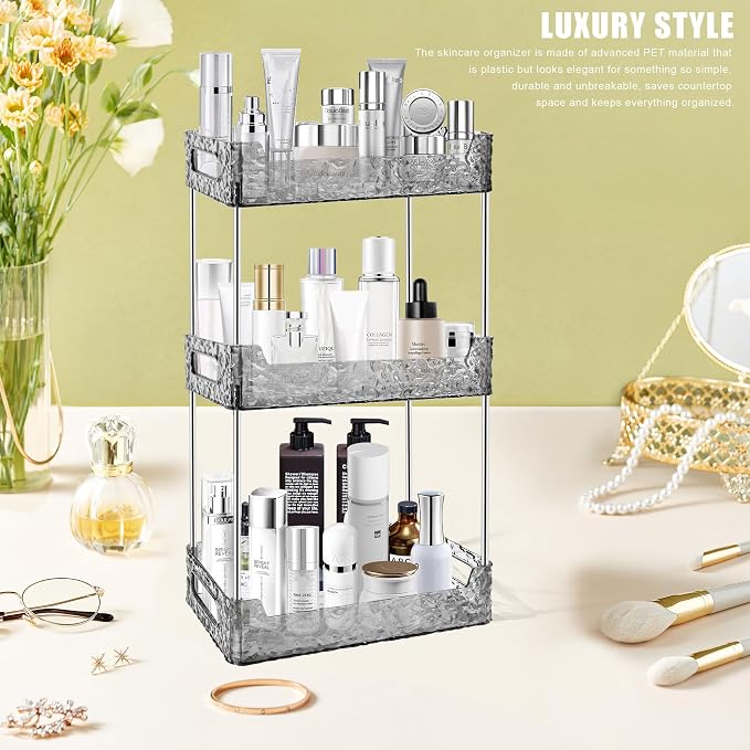 3-Tier Bathroom Counter Organizer Countertop Storage, Dresser Organizer Vanity - Image 8