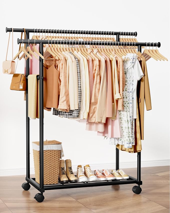 Sakugi Double Rods Clothes Rack - Image 3