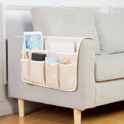 FLYILY Sofa Armrest Organizer Non-Slip Arm Chair Hanging Caddy Remote Control - Image 2