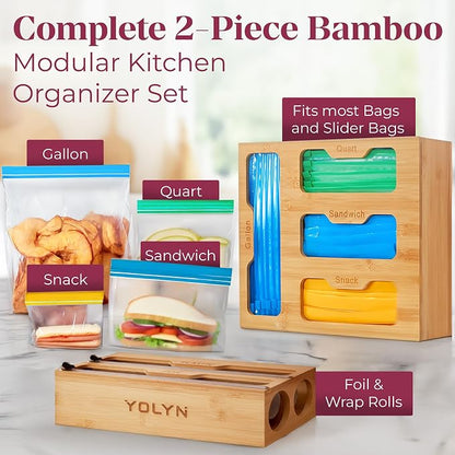 Bamboo Food Storage Bag Organizer - Image 7