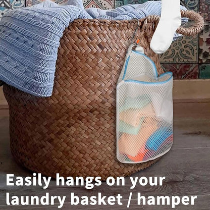 5Pcs Hanging Laundry Bags for Socks - Image 2